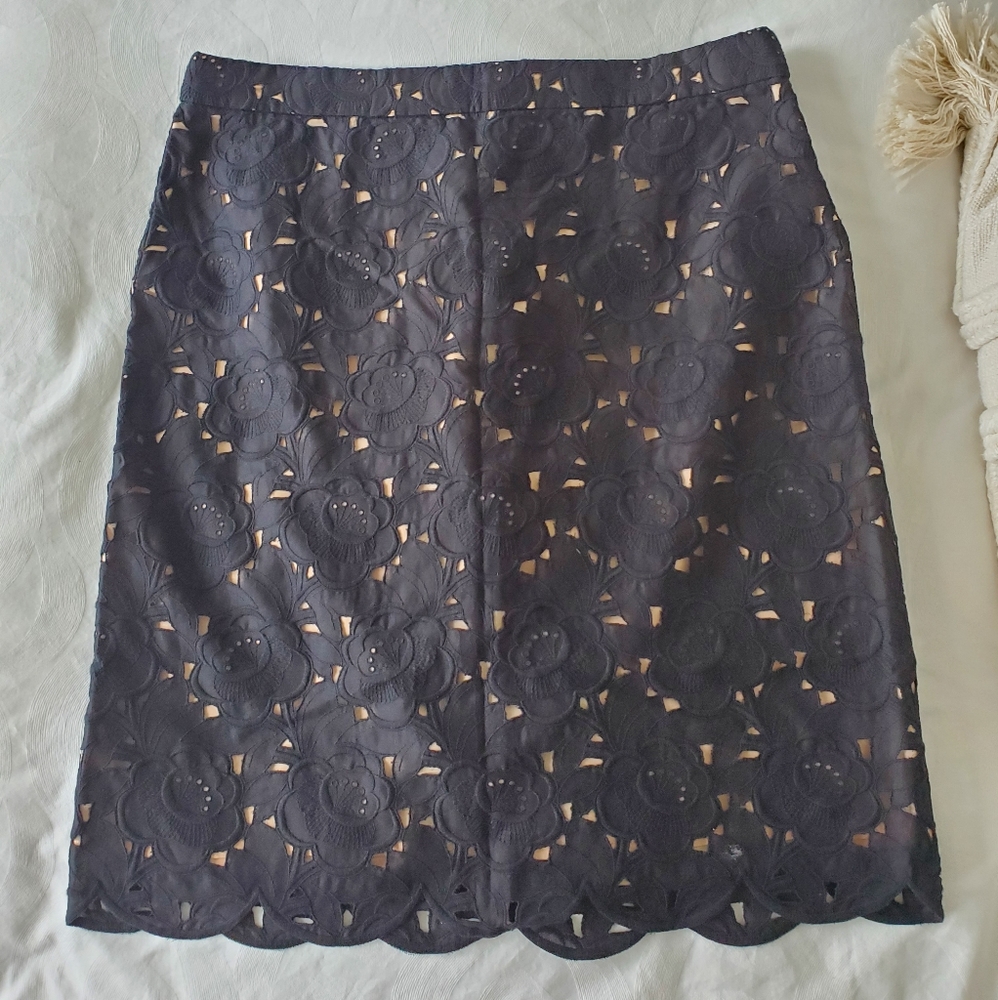 J.CREW Lacy Floral Skirt - Picture 9 of 9